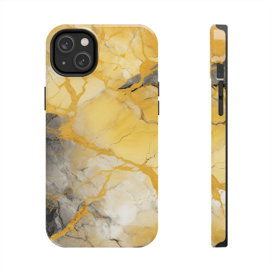 Yellow Marble iPhone Case